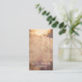 フラワーフィールド素朴カントリーサンセットダスク 名刺 (スタンド正面)