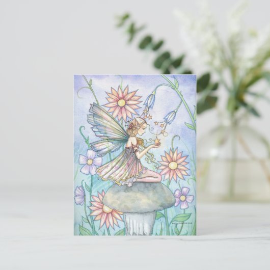 フラワーフェアリーかわいらしアートバイモリー・ハリソン ポストカード (スタンド正面)