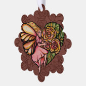 フラワーフェアリーガーデンハート花妖精 オーナメントカード (左)