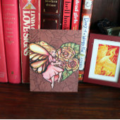 フラワーフェアリーガーデンハート花妖精 ポストカード