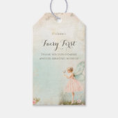 フラワーフェアリーガール誕生日 ギフトタグ (正面)