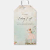 フラワーフェアリーガール誕生日 ギフトタグ (裏面)