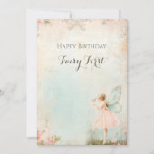 フラワーフェアリーガール誕生日 シーズンカード (正面)