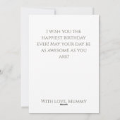 フラワーフェアリーガール誕生日 シーズンカード (裏面)