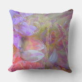 フラワーフェアリーダブルエクスポージャーファンタジーアート クッション (正面)