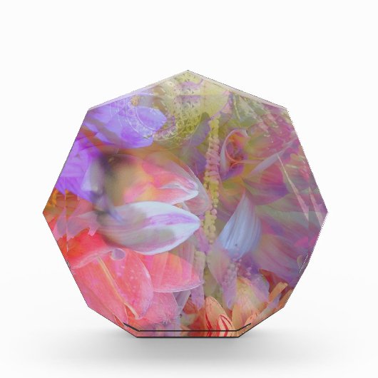 フラワーフェアリーダブルエクスポージャーファンタジーアート フォトブロック (正面)