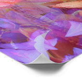 フラワーフェアリーダブルエクスポージャーファンタジーアート ポスター (角)