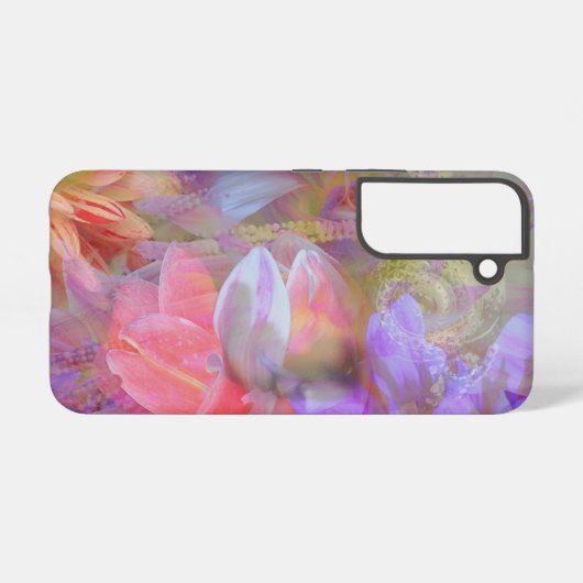 フラワーフェアリーダブルエクスポージャーファンタジーアート SAMSUNG GALAXYケース (裏面横)