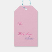 フラワーフェアリーファンタジーアートギフトラベル ギフトタグ (裏面)