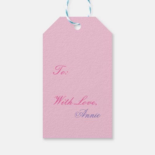 フラワーフェアリーファンタジーアートギフトラベル ギフトタグ (裏面)