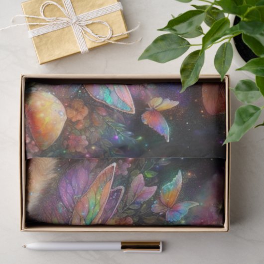 フラワーフェアリー子猫ガーデンパーティーデカップージ 薄葉紙 (ギフト)