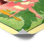 フラワーフェアリー遊ポスタープリント ポスター (角)