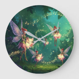フラワーフェアリー ブライダルシャワー ラージ壁時計