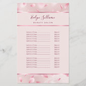 フラワーフェイク花びら箔の価格表フライヤー チラシ (正面)