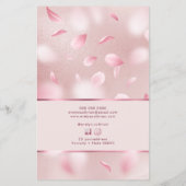 フラワーフェイク花びら箔の価格表フライヤー チラシ (裏面)