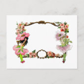 フラワーフェイパーソナライズされたリー ポストカード (正面)