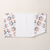 フラワーフェザーぼほ幾何学的タオルセット バスタオルセット (ハンドタオル)