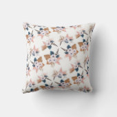 フラワーフェザーボーホ幾何枕 クッション (裏面)