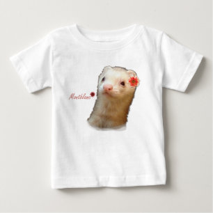 フラワーフェレット ベビーTシャツ
