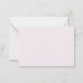 フラワーフォト悔やみや弔慰葬式カード ノートカード (裏面)