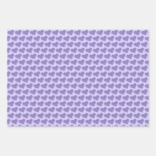 フラワーフォンダント ローズ ウェディングケーキ パープルハート ラッピングペーパーシート (正面2)