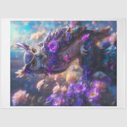 フラワーフクロウ 薄葉紙 (正面)