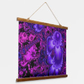 フラワーフラクタルウォールタペストリー 吊り下げ型タペストリー (傾斜あり)