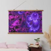 フラワーフラクタルウォールタペストリー 吊り下げ型タペストリー (寝室)