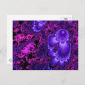 フラワーフラクタルポストカード ポストカード (正面/裏面)
