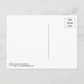 フラワーフラクタルポストカード ポストカード (裏面)