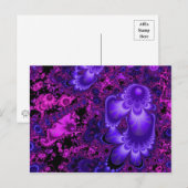 フラワーフラクタルポストカード ポストカード (正面/裏面)