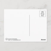 フラワーフラクタルポストカード ポストカード (裏面)