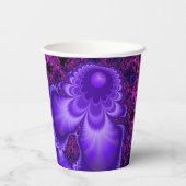 フラワーフラクタル紙カップ 紙コップ (裏面)