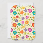 フラワーフラット招待状カード (裏面)