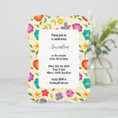 フラワーフラット招待状カード (スタンド正面)