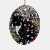 フラワーフレックスI - Tux Cat セラミックオーナメント (右)