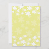 フラワーフレッシュイエローバルミツワー招待状 招待状 (裏面)