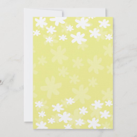 フラワーフレッシュイエローバルミツワー招待状 招待状 (裏面)