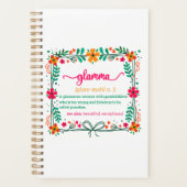 フラワーフレームグラムマ祖母の定義 プランナー手帳 (正面)