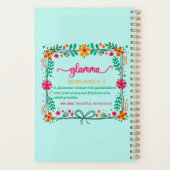 フラワーフレームグラムマ祖母の定義 プランナー手帳 (裏面)