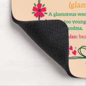 フラワーフレームグラムマ祖母の定義 マウスパッド (コーナー)