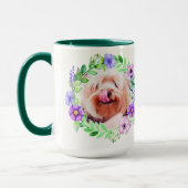 フラワーフレームマグカップ内の2枚の写真 マグカップ (左)