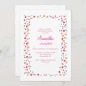 フラワーフレーム招待状 招待状 (正面/裏面)