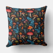 フラワーフローラキノコ自然ラブ装飾用クッション クッション (裏面)