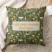 フラワーフローラキノコ自然ラブ装飾用クッション クッション (ブランケット)