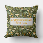 フラワーフローラキノコ自然ラブ装飾用クッション クッション (正面)