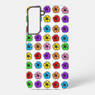 フラワーフローラドードルラインアートウォーターカラー抽象芸術 SAMSUNG GALAXY S22+ケース