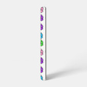 フラワーフローラドードルラインアートウォーターカラー抽象芸術 SAMSUNG GALAXYケース (左側面)