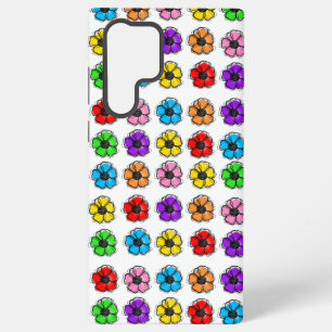 フラワーフローラドードルラインアートウォーターカラー抽象芸術 SAMSUNG GALAXY S22 ULTRAケース