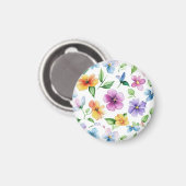 フラワーフローラルパターンの昇華-95652 マグネット (正面/裏面)